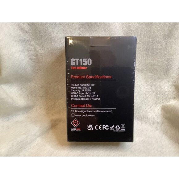 Gooloo GT150 Tire Inflator With USB-C 27.75W - Picture 3 of 4